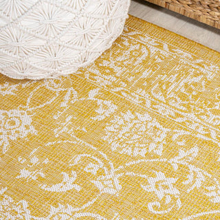 Hart Bohemian Textured Weave Floral Indoor/outdoor Area Rug