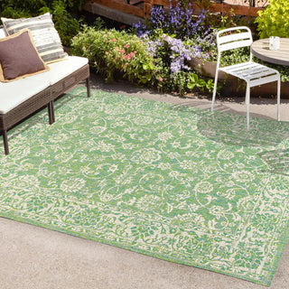 Hart Bohemian Textured Weave Floral Indoor/outdoor Area Rug