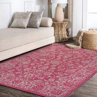 Hart Bohemian Textured Weave Floral Indoor/outdoor Area Rug