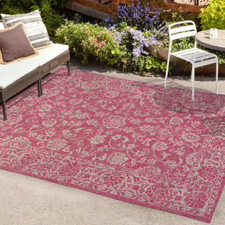 Hart Bohemian Textured Weave Floral Indoor/outdoor Area Rug