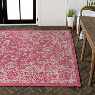 Hart Bohemian Textured Weave Floral Indoor/outdoor Area Rug