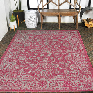 Hart Bohemian Textured Weave Floral Indoor/outdoor Area Rug