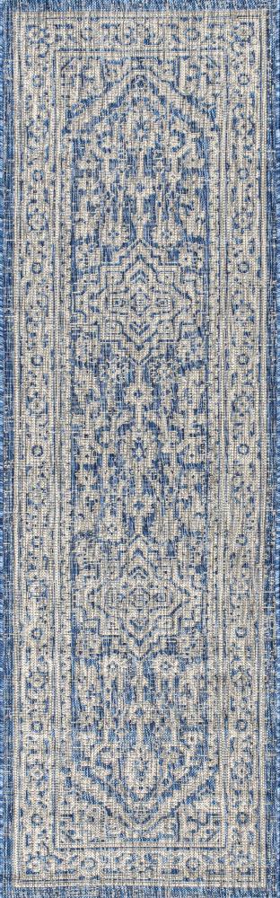 Luke Medallion Textured Weave Indoor/outdoor Area Rug