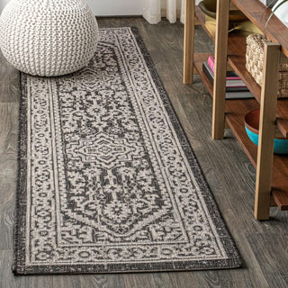 Luke Medallion Textured Weave Indoor/outdoor Area Rug