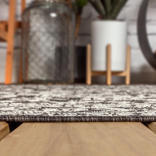 Luke Medallion Textured Weave Indoor/outdoor Area Rug