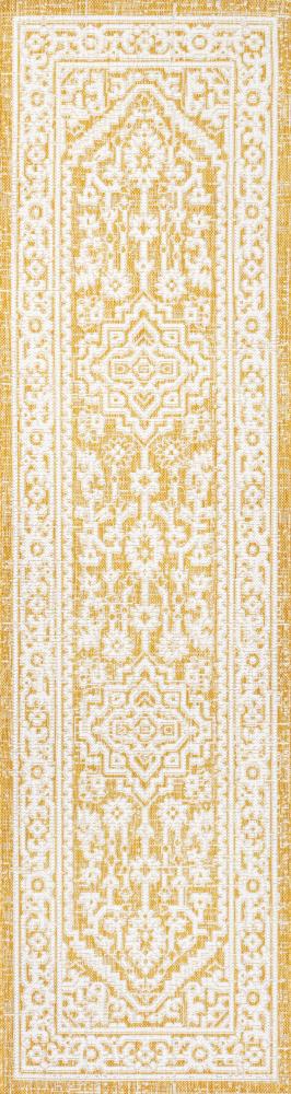 Luke Medallion Textured Weave Indoor/outdoor Area Rug