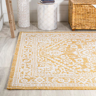 Luke Medallion Textured Weave Indoor/outdoor Area Rug