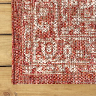 Kayla Bohemian Medallion Textured Weave Indoor/outdoor Area Rug