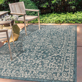 Kayla Bohemian Medallion Textured Weave Indoor/outdoor Area Rug