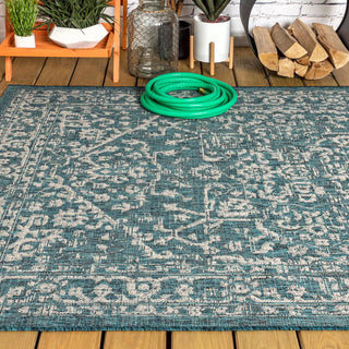 Kayla Bohemian Medallion Textured Weave Indoor/outdoor Area Rug