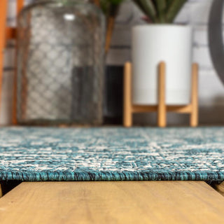 Kayla Bohemian Medallion Textured Weave Indoor/outdoor Area Rug