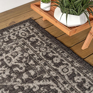 Kayla Bohemian Medallion Textured Weave Indoor/outdoor Area Rug