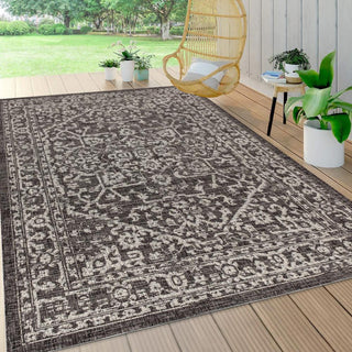 Kayla Bohemian Medallion Textured Weave Indoor/outdoor Area Rug