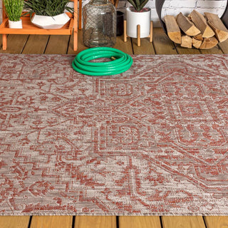 Cascade Bohemian Medallion Textured Weave Indoor/outdoor Area Rug