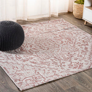 Cascade Bohemian Medallion Textured Weave Indoor/outdoor Area Rug