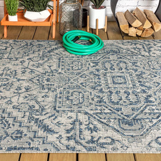 Cascade Bohemian Medallion Textured Weave Indoor/outdoor Area Rug