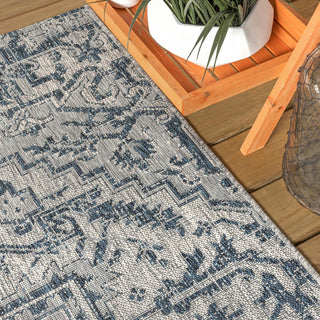 Cascade Bohemian Medallion Textured Weave Indoor/outdoor Area Rug