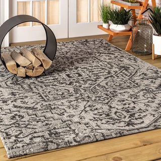 Cascade Bohemian Medallion Textured Weave Indoor/outdoor Area Rug