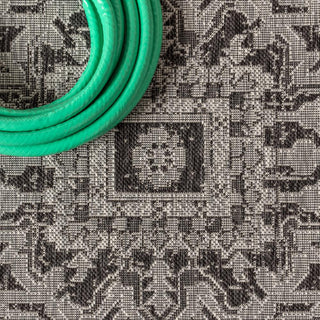 Cascade Bohemian Medallion Textured Weave Indoor/outdoor Area Rug