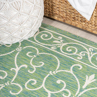 Loretta Vintage Filigree Textured Weave Indoor/outdoor Area Rug