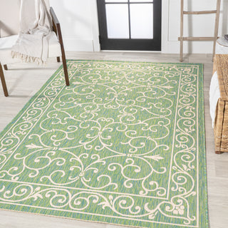 Loretta Vintage Filigree Textured Weave Indoor/outdoor Area Rug