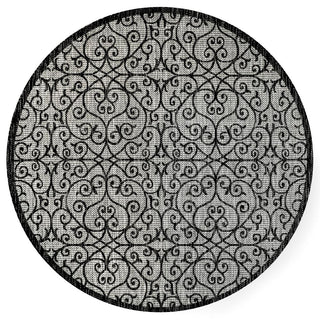 Hart Bohemian Textured Weave Floral Indoor/outdoor Area Rug