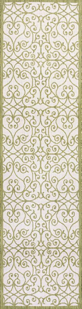 Alfombra Vintage Filigree Textured Weave Indoor/outdoor Runner Rug