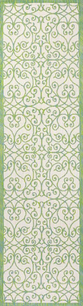 Alfombra Vintage Filigree Textured Weave Indoor/outdoor Runner Rug