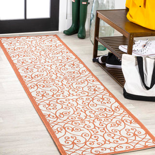 Alfombra Vintage Filigree Textured Weave Indoor/outdoor Runner Rug