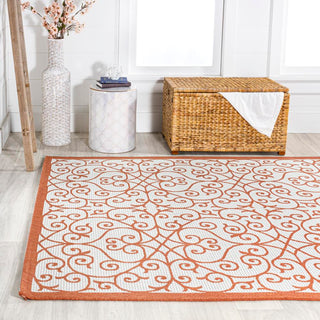 Alfombra Vintage Filigree Textured Weave Indoor/outdoor Area Rug