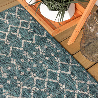 Dean Moroccan Geometric Textured Weave Indoor/outdoor Runner Rug