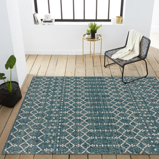 Dean Moroccan Geometric Textured Weave Indoor/outdoor Area Rug