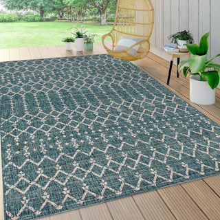 Dean Moroccan Geometric Textured Weave Indoor/outdoor Area Rug