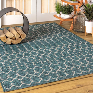 Dean Moroccan Geometric Textured Weave Indoor/outdoor Area Rug