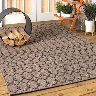 Dean Moroccan Geometric Textured Weave Indoor/outdoor Area Rug