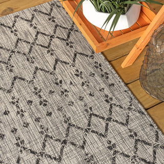 Dean Moroccan Geometric Textured Weave Indoor/outdoor Runner Rug