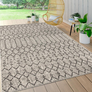 Dean Moroccan Geometric Textured Weave Indoor/outdoor Area Rug