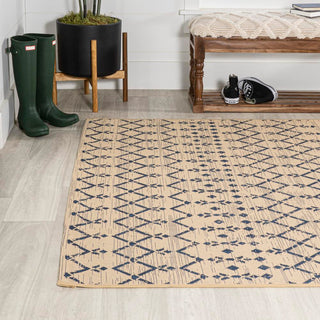 Dean Moroccan Geometric Textured Weave Indoor/outdoor Area Rug