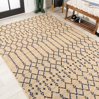 Dean Moroccan Geometric Textured Weave Indoor/outdoor Area Rug