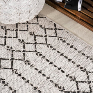 Dean Moroccan Geometric Textured Weave Indoor/outdoor Runner Rug