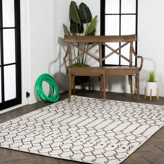 Dean Moroccan Geometric Textured Weave Indoor/outdoor Area Rug