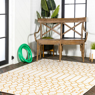 Dean Moroccan Geometric Textured Weave Indoor/outdoor Area Rug