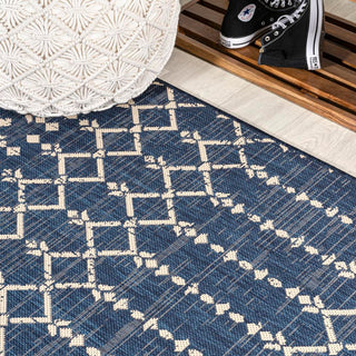 Dean Moroccan Geometric Textured Weave Indoor/outdoor Area Rug