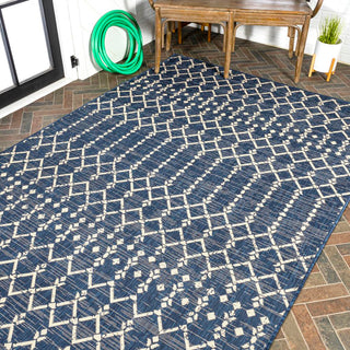 Dean Moroccan Geometric Textured Weave Indoor/outdoor Area Rug