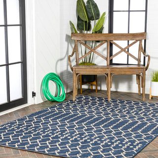 Dean Moroccan Geometric Textured Weave Indoor/outdoor Area Rug