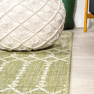 Dean Moroccan Geometric Textured Weave Indoor/outdoor Runner Rug