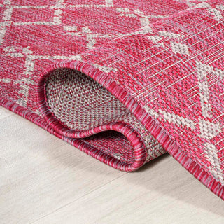 Dean Moroccan Geometric Textured Weave Indoor/outdoor Runner Rug