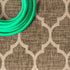 Matthews Moroccan Trellis Textured Weave Indoor/outdoor Round Rug