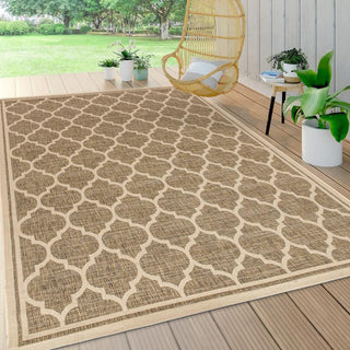 Matthews Moroccan Trellis Textured Weave Indoor/outdoor Area Rug