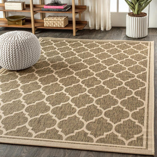 Matthews Moroccan Trellis Textured Weave Indoor/outdoor Area Rug